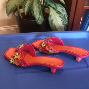 Festive Madge Square-toe Slide